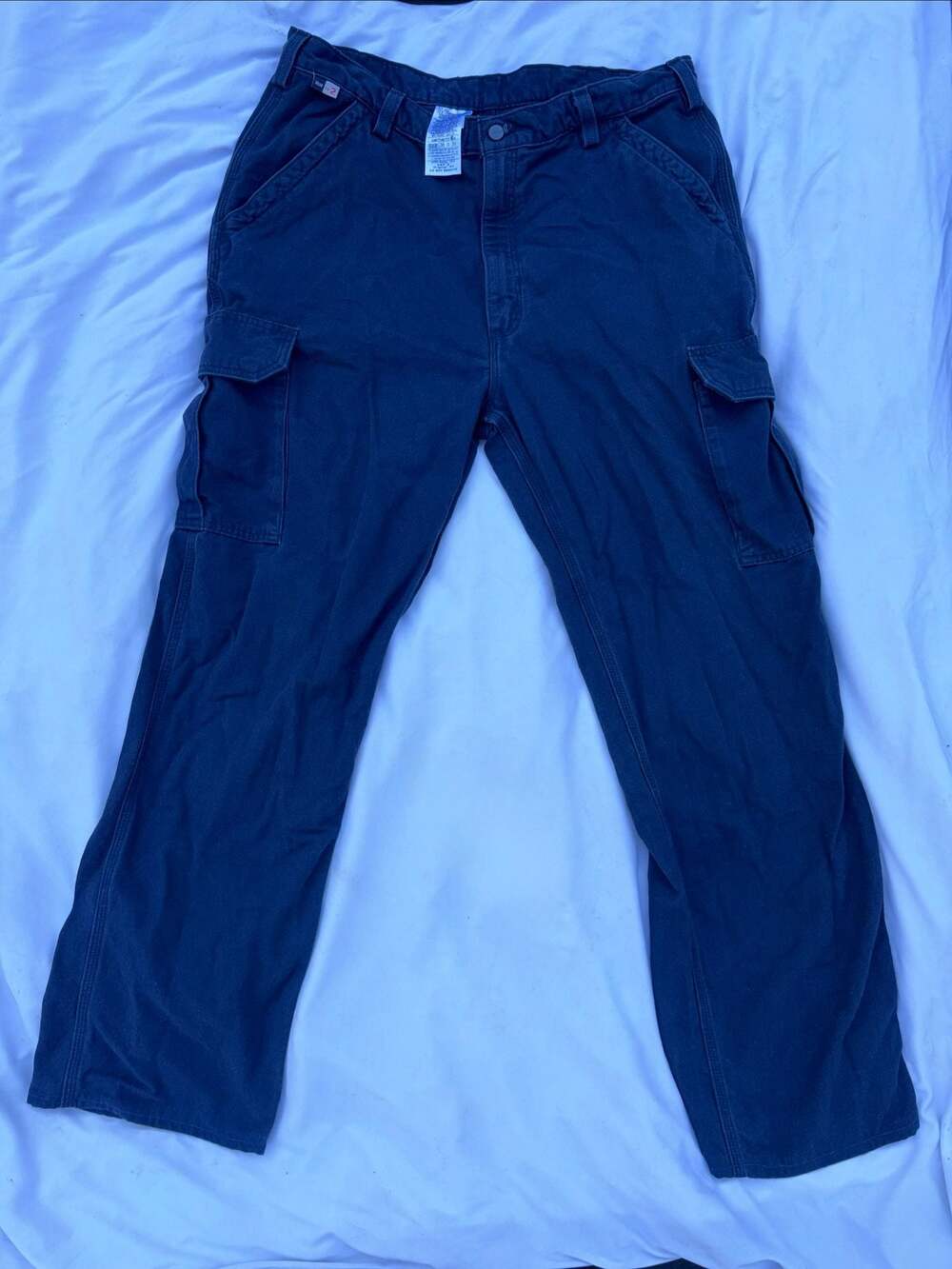 Carhartt Flame-Resistant FRB240-DNY Original Fit Cargo Work Pants 38x36